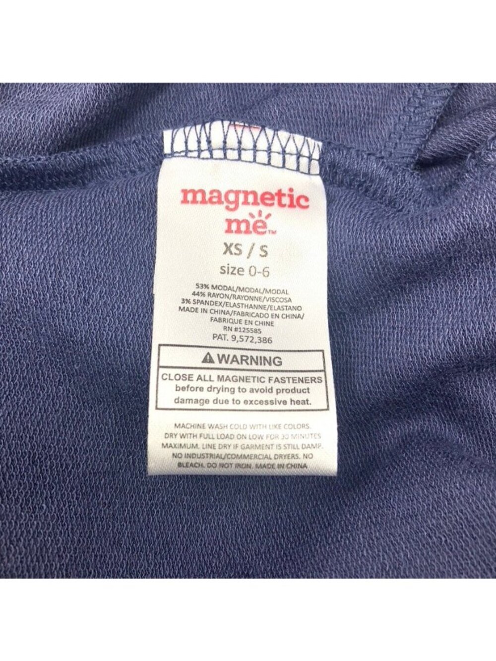 NWT Magnetic Me Starless Night Modal Front Magnetic Drape Cardigan Size XS/S 0-6 - Picture 9 of 10